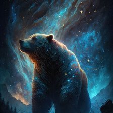 Схема вышивки «Медведь»