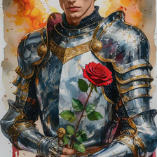 Схема вышивки «Рыцарь дня»