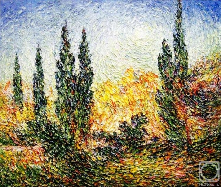 №2902206 - лето кипарисы природа пейзаж - оригинал