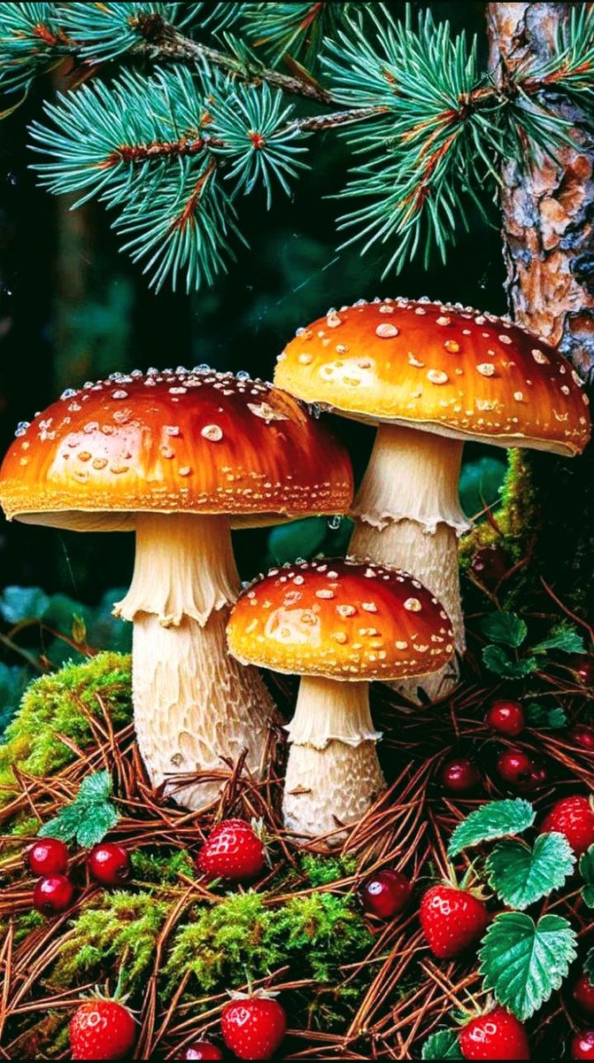 Лес - грибы - оригинал