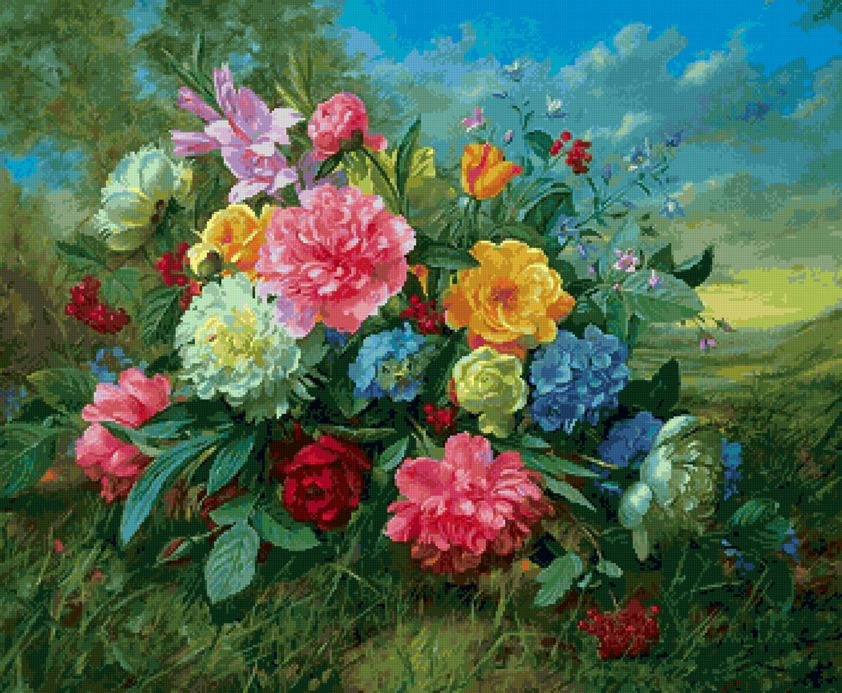 Альберт вильямс - цветы букет натюрморт - предпросмотр