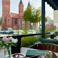 Схема вышивки «Красный костел»