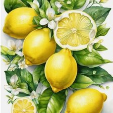 Схема вышивки «Лимоны»