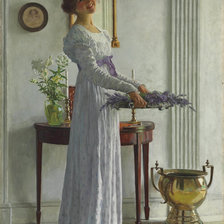 Схема вышивки «Свежая лаванда»