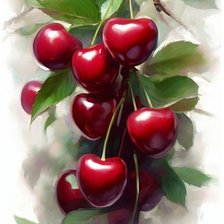 Схема вышивки «Вишня»