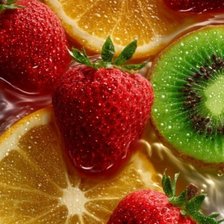 Схема вышивки «Ягоды и фрукты»