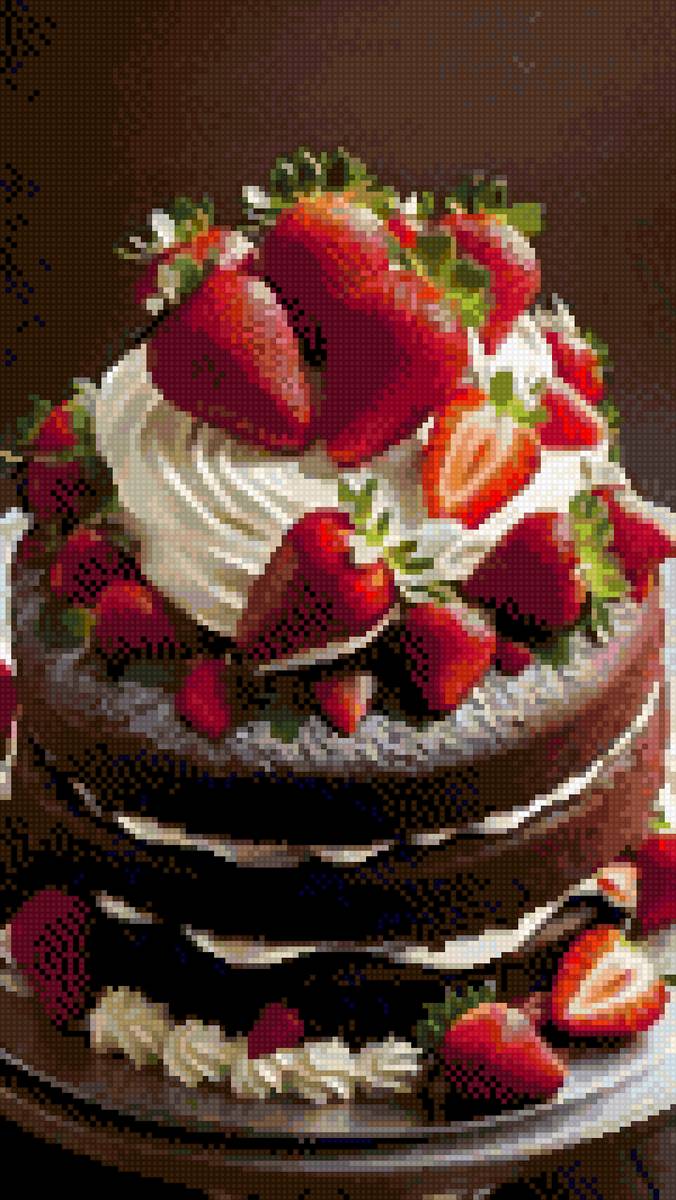 Клубничный торт🍓🍰 - еда, десерт, клубника - предпросмотр