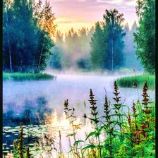 Схема вышивки «Вечер»