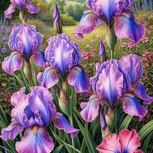 Схема вышивки «живопись»