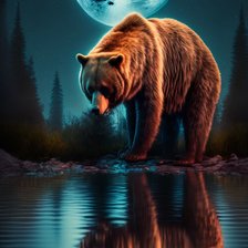 Схема вышивки «Бурый мишка»