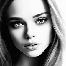 Схема вышивки «Девушка»