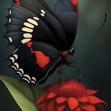 Схема вышивки «Бабочка»