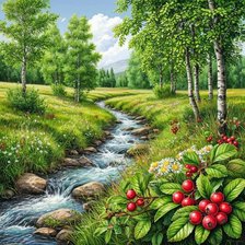 Схема вышивки «живопись»