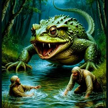 Схема вышивки «Река»