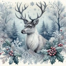 Схема вышивки «Зима»