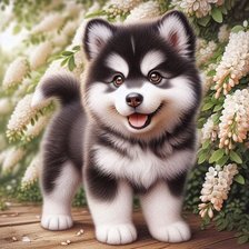 Схема вышивки «Собачка»