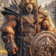 Схема вышивки «Гризли»