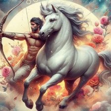 Схема вышивки «Стрелец для внука»