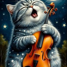 Схема вышивки «кошки»