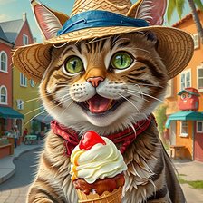 Схема вышивки «кошки»