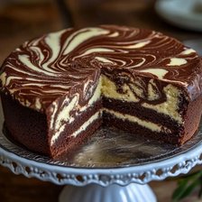 Схема вышивки «Торт зебра»