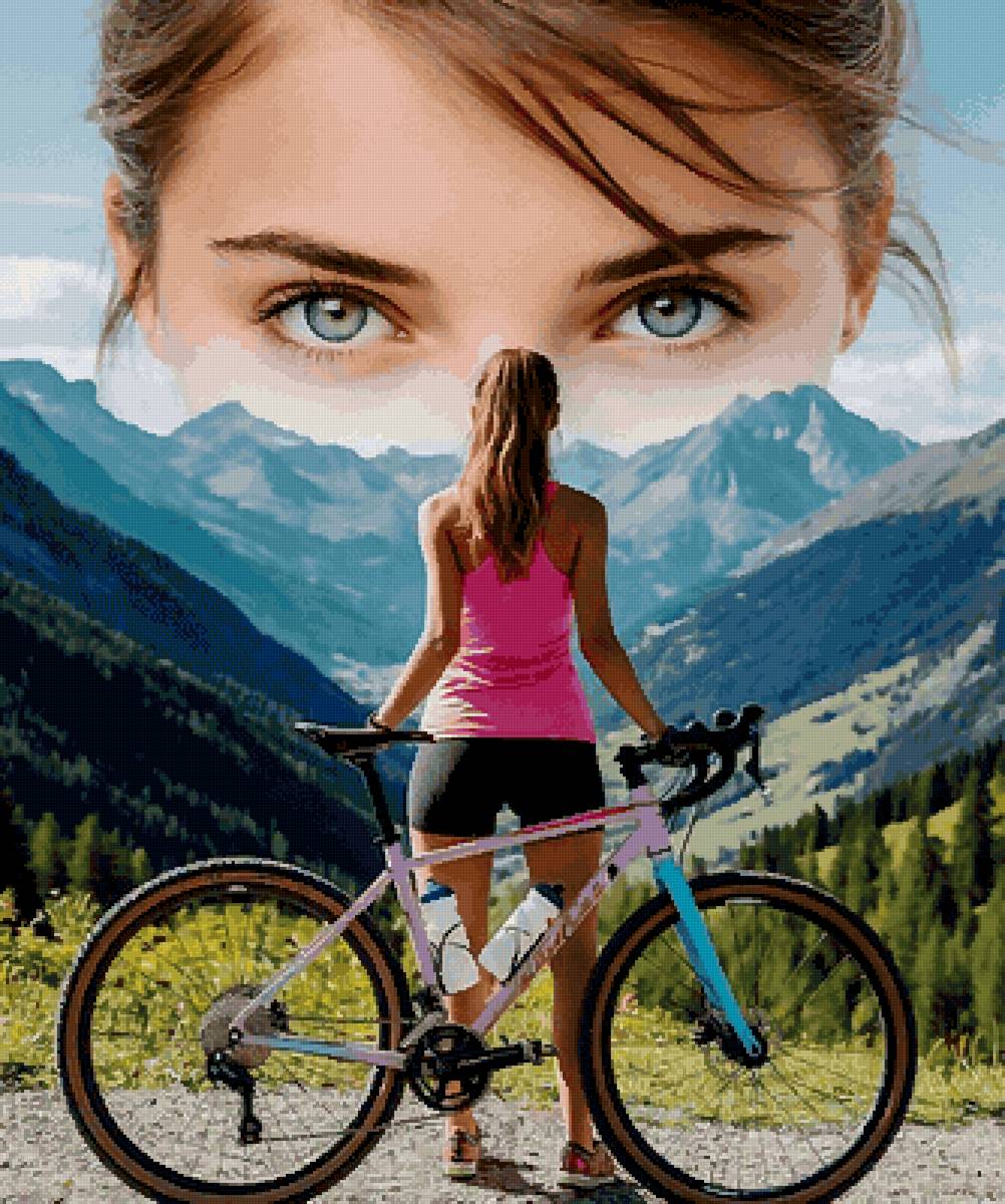 ВЫЗОВ - девушка, горы, пейзаж - предпросмотр