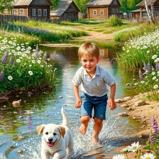 Схема вышивки «Летние каникулы»