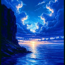 Схема вышивки «Море»