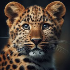 Схема вышивки «маленький лео»