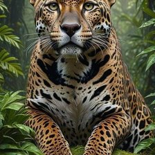 Схема вышивки «Леопард»