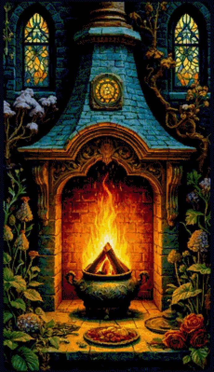 Очаг - огонь - предпросмотр