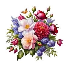 Схема вышивки «Цветы»