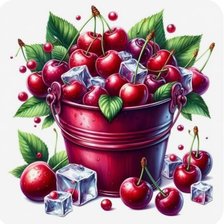 Схема вышивки «Вишня со льдом»