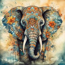 Схема вышивки «слон»