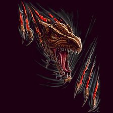 Схема вышивки «Дракон»