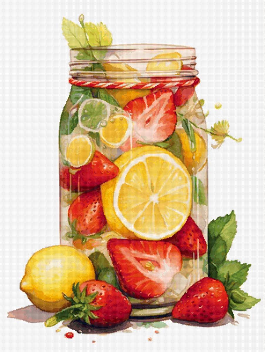 Клубничка. Коктейль. - предпросмотр