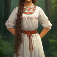 Схема вышивки «Русская красота»