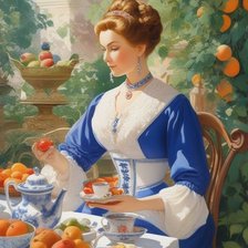 Схема вышивки «Мадам»