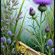 Схема вышивки «Травы»