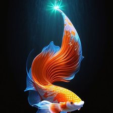 Схема вышивки «Рыбка»