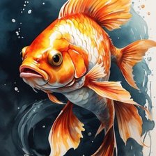 Схема вышивки «Рыбка»