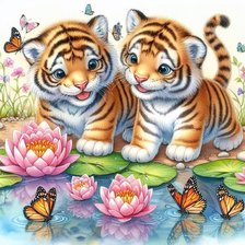 Схема вышивки «животные»