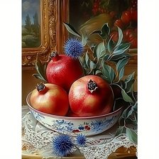 Схема вышивки «натюрморт с гранатами»