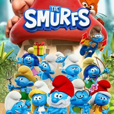 Схема вышивки «smurfs»