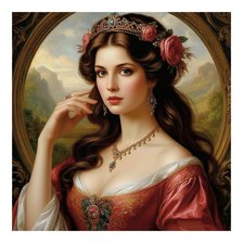 Схема вышивки «Куртизанка»