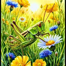 Схема вышивки «Луг»