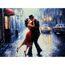 Схема вышивки «Ночное танго под дождем»