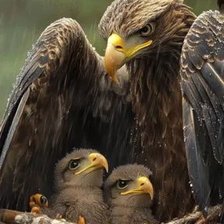 Схема вышивки «Орел и дождь»