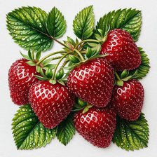 Схема вышивки «Клубника»