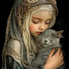 Схема вышивки «Ternura felina»